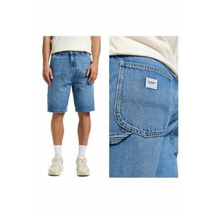 Blugi Scurti Barbati - DBL Knee Carpenter Short - Regular Fit - Denim Accent - Lungime Scurta - 5 Buzunare - Fermoar - Bumbac - 34 USA - Albastru imagine