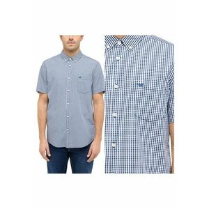 Camasa Barbati - Gilroy - Regular Fit - Design Clasic - Maneci Scurti - Cu Guler - Cu Nasturi - Bumbac - M INTL - Albastru imagine