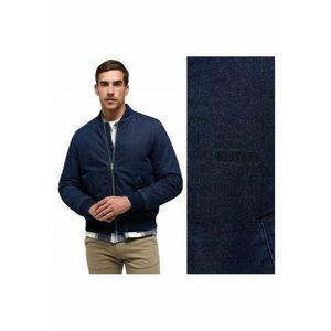 Jacheta Barbati - Byron - Regular Fit - Design Clasic - Maneci Lungi - 2 Buzunare - Cu Fermoar - Bumbac - Albastru - Albastru imagine