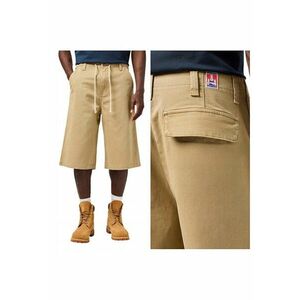 Pantaloni Scurti Barbati - CJ Drawstring Short - Regular Fit - Lungime Scurta - 5 Buzunare - Talie Medie - Cu Fermoar - Bumbac - 34 USA - Bej imagine