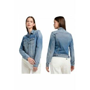 Jacheta Dama - Rider Jacket - Regular Fit - Design Clasic - Maneci Lungi - 2 Buzunare - Cu Nasturi - Bumbac - XS INTL - Albastru imagine
