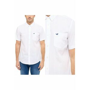 Camasa Barbati - Gilroy - Regular Fit - Design Clasic - Maneci Scurti - Cu Guler - Cu Nasturi - Bumbac - M INTL - Alb imagine