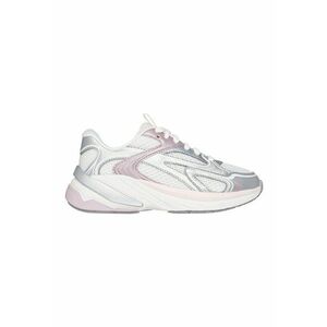 Pantofi sport S2K cu garnituri de plasa si sintetice - Alb/Roz prafuit/Argintiu imagine