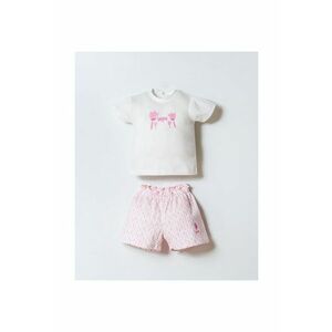 Set doua piese pentru bebelusi - 3019 - Alb - Alb imagine