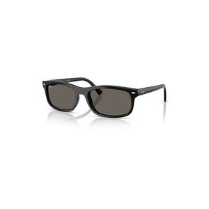 Ochelari de soare dreptunghiulari unisex cu logo - Negru imagine