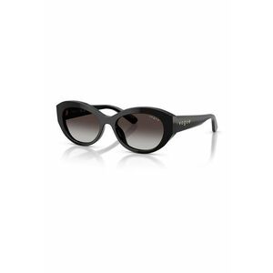 Ochelari de soare cat-eye cu model tortoise - Negru imagine