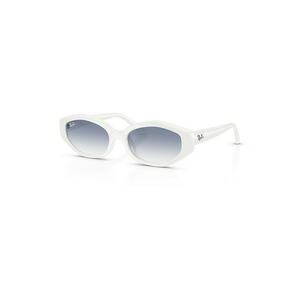 Ochelari de soare unisex cu logo - Alb imagine