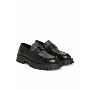Mocasini barbati - din piele naturala - negru imagine