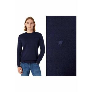 Pulover Barbati - Crewneck Knit - Regular Fit - Fara Inchidere - Decolteu Rotund - Maneci Lungi - Fara Buzunare - Bumbac - S INTL - Albastru imagine