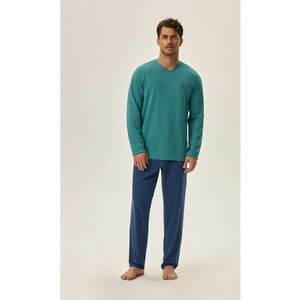 Pijamale barbati Joger - Bumbac - Verde imagine