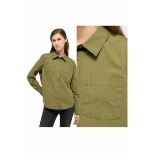 Camasa Dama - Style Killeen - Regular Fit - Design Clasic - Maneci Lungi - Cu Guler - Cu Nasturi - Bumbac - Verde - Verde imagine