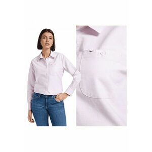 Camasa Dama - All Purpose Shirt - Regular Fit - Design Clasic - Maneci Lungi - Cu Guler - Cu Nasturi - Bumbac - Roz - Roz imagine