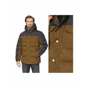 Jacheta Barbati - Down Jacket - Regular Fit - Design Clasic - Maneci Lungi - 2 Buzunare - Cu Fermoar - Bumbac - 3XL INTL - Maro imagine