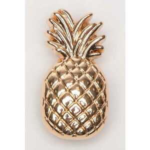 Talisman cu model ananas Jibbitz - Auriu imagine