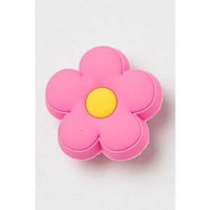 Talisman cu floare pentru saboti Jibbitz - Galben/Roz imagine