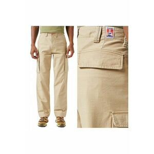 Pantaloni Barbati - Casey Jones Cargo - Lungi - Cargo Style - Talie Medie - 7 Buzunare - Fermoar - Bumbac - W34-L32 US - Bej imagine