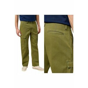 Pantaloni Barbati - Cargo - Lungi - Straight Fit - Talie Medie - 5 Buzunare - Fermoar - Bumbac - Verde - Verde imagine