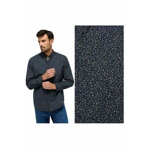Camasa Barbati - Elmore - Regular Fit - Design Clasic - Maneci Lungi - Cu Guler - Cu Nasturi - Bumbac - S INTL - Albastru imagine