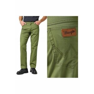 Pantaloni Barbati - Texas - Lungi - Straight Fit - Talie Medie - 5 Buzunare - Fermoar - Bumbac - Verde imagine