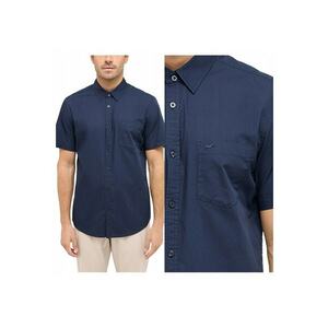 Camasa Barbati - Gilroy - Regular Fit - Design Clasic - Maneci Scurti - Cu Guler - Cu Nasturi - Bumbac - M INTL - Albastru imagine