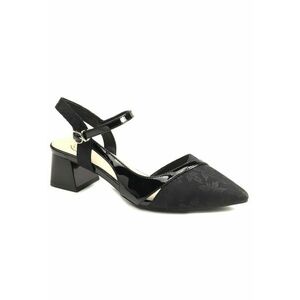 Pantofi decupati dama 1396 15 - Negru imagine