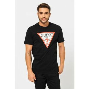 Tricou de bumbac cu imprimeu logo - Negru imagine