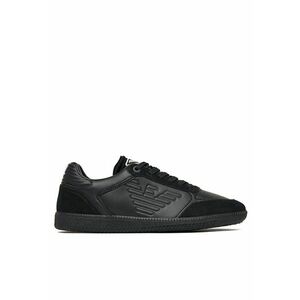 Tenisi barbati - Triple Black/White - piele naturala - imagine
