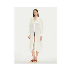 Rochie camasa - ecru - femei imagine