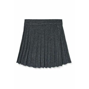 Fusta plisata gri - din material usor - pentru femei imagine