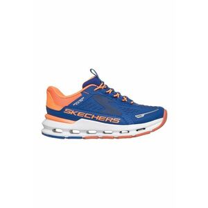 Pantofi sport Glide-Step Plus slip-ins cu sireturi - Portocaliu mandarina/Albastru royal imagine