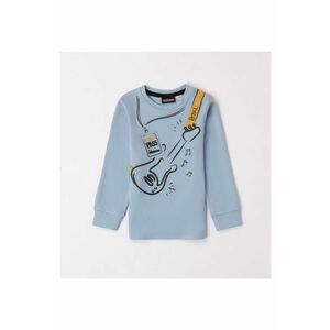 Bluza cu imprimeu pentru baieti - 0.7040 - Albastru deschis imagine