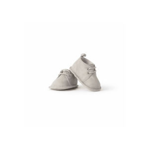 Pantofi eleganti pentru nou-nascuti din Alcantara - material sintetic - cu inchidere cu siret imagine