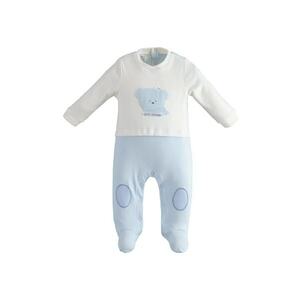 Salopeta lunga cu imprimeu pentru bebe baiat - 4.5172 - Albastru ciel - Albastru ciel imagine
