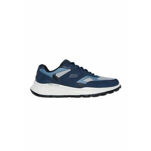 Pantofi sport cu insertii de piele intoarsa - Albastru inchis/Albastru deschis imagine
