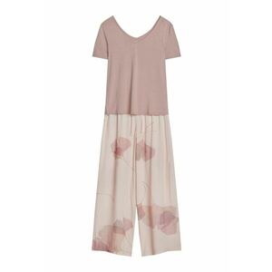 Pijama dama Roz Bej Cosssato - Floral imagine