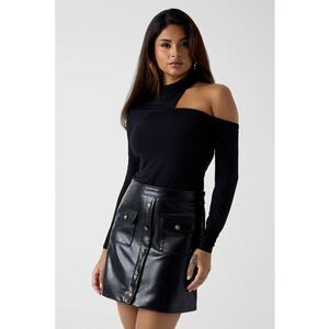 Bluza din amestec de modal - Negru imagine