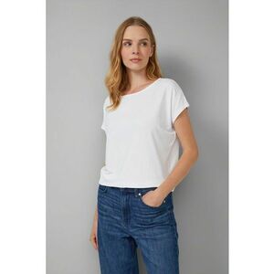 Tricou uni lejer - Alb optic imagine