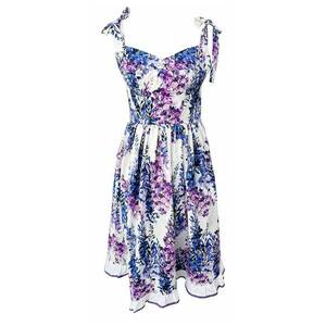 Rochie din bumbac cu imprimeu floral Melissa - Multicolor imagine