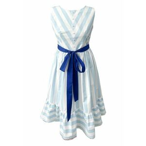 Rochie din poplin cu dungi Zenovia - Multicolor imagine