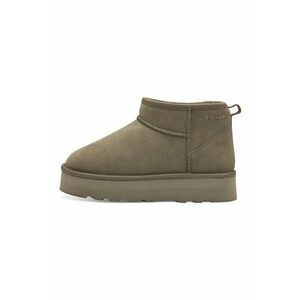 Ghete slip-on de piele intoarsa - Kaki imagine