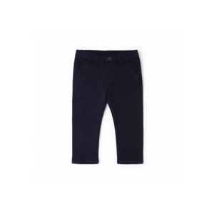 Pantaloni baieti din bumbac elastic twill cu talie reglabila si inchidere cu nasture si fermoar imagine