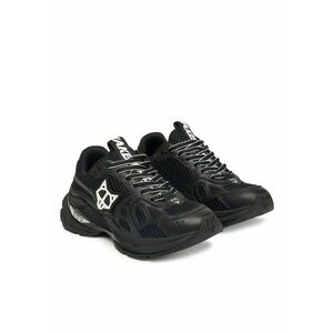 Pantofi sport dama - piele naturala - alb/negru imagine