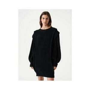 Rochie tricotata de dama negru imagine