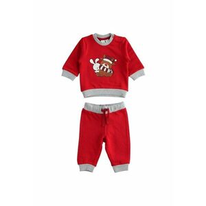 Compleu bluza si pantalon Craciun pentru bebe baiat - 4.5162 - Rosu imagine