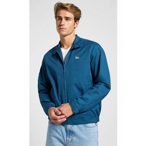 Geaca barbati - model Harrington - bumbac - albastru - fermoar imagine