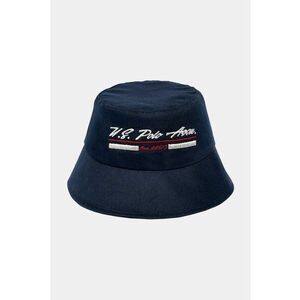 Palarie bucket din bumbac cu logo - Rosu/Alb murdar/Bleumarin imagine
