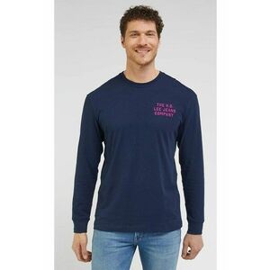 Tricou barbati supradimensionat - bumbac - albastru - Albastru imagine