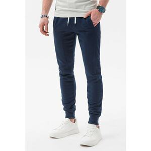 Pantaloni sport cu cusaturi accentuate - Bleumarin imagine