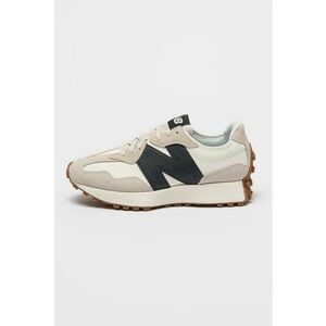 Pantofi sport din piele ecologica cu insertii din piele intoarsa 327 - Alb imagine