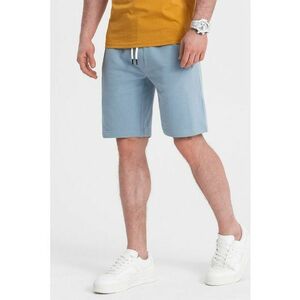 Pantaloni scurti din bumbac cu talie ajustabila - Albastru pastel imagine